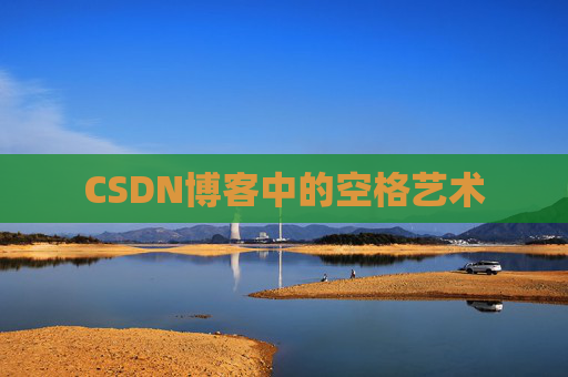 CSDN博客中的空格艺术